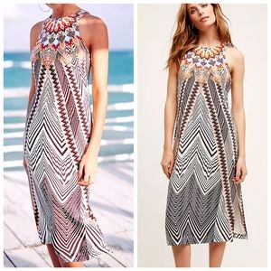 NWOT HD in Paris Anthropologie Solstice Silk Midi Dress